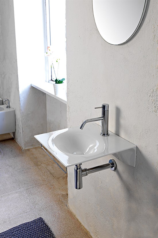 Lavandino Bagno Piccolo Dimensioni.Lavandino Sospeso Veil 46